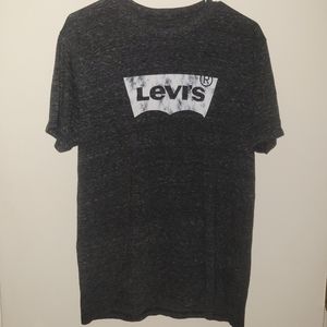 Levis Mens T Shirt Classic Crew Neck Logo Solid Short Sleeve -  Size Large